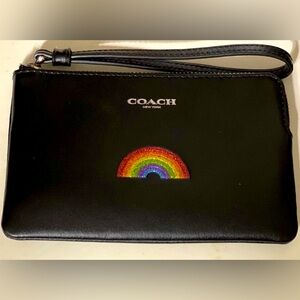 Coach black wristlet/wallet. NWOT